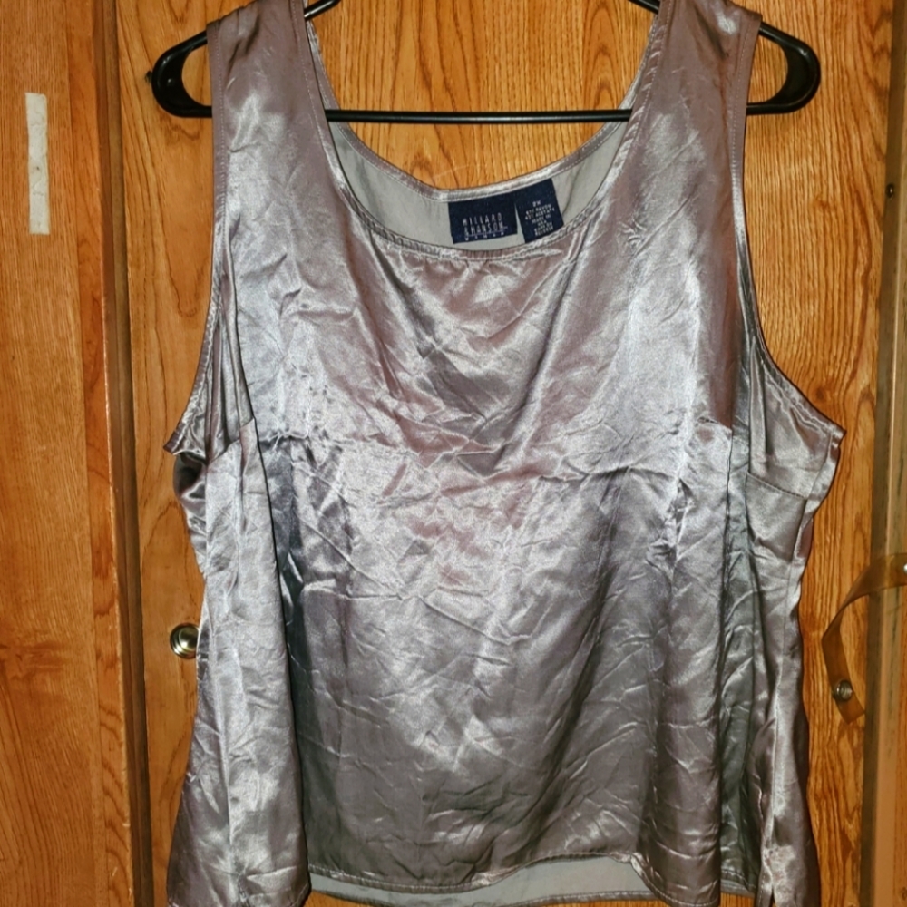 HILLARD&HANSON 2X SHINY SILVER TOP